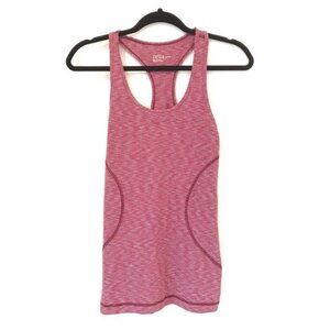 Zella XS Red White Striped Racerback Tank Top Activewear Stretch